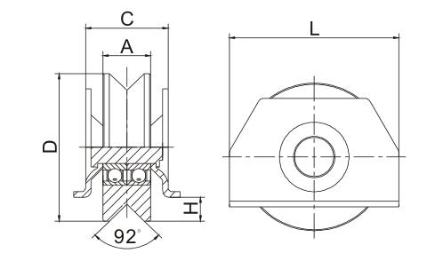  sliding gate roller