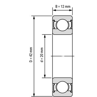 6004 bearing dimensions