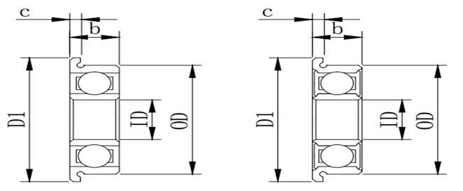 flange bearing size 