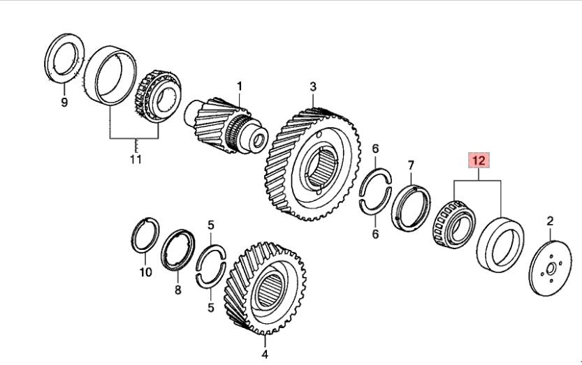 Honda Gearbox Bearings 