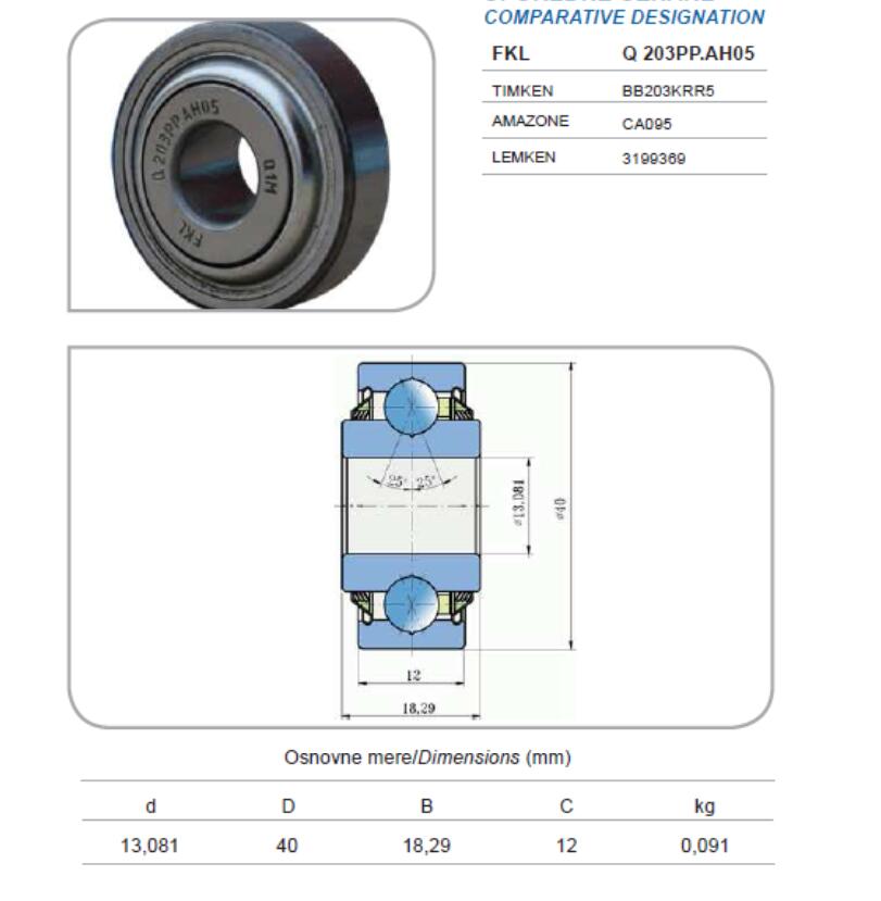 Q 203 PP AH05 Bearing 